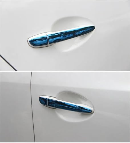 Cache serrure porte gauche Mazda CX-9 2016-2018 garniture acier bleu 2 boutons - 3