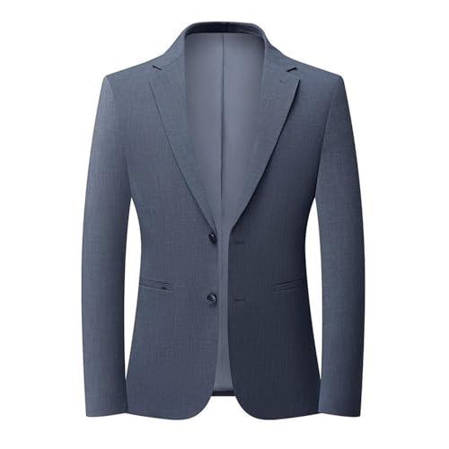 Men's Slim Fit Lightweight Suit Jacket Fashion Formal Office Business Casual Spring Solid Color Lapel