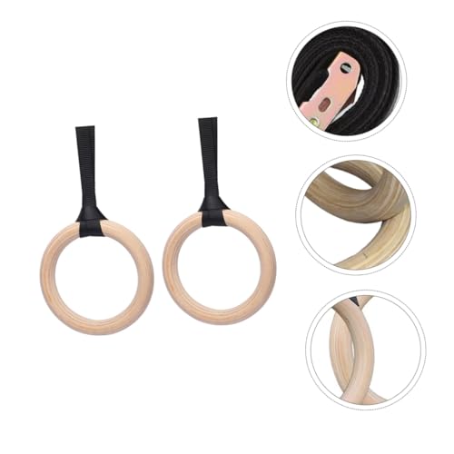 Anillas de Gimnasia de Madera VANZACK con Correas Ajustables miniatura 2