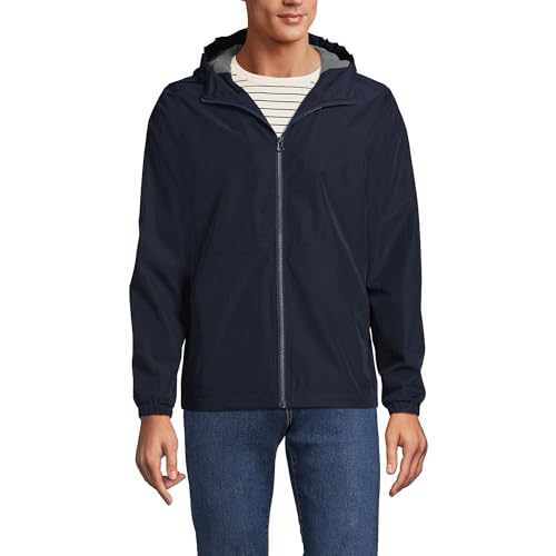Lands' End Men's Rain Jacket Large Classic