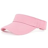 Zando Womens Visor Hats for Women Sun Visors Sports Visor Hat Unisex Running Cap Summer Hat Beach Hats Sun Protection Caps Outdoor Golf Visors Pink Visor for Men