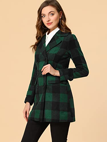 Allegra K Women's Coat, Green, Small #TOP3