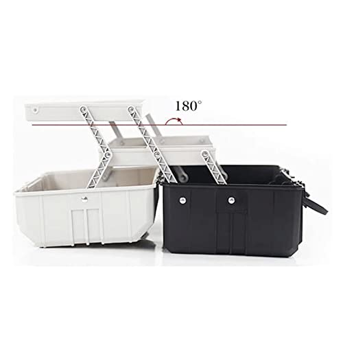 Boîte à outils solide avec trois niveaux de rangement pliables - 4