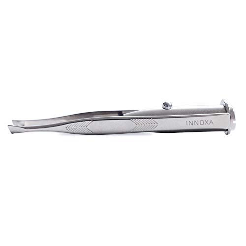 Innoxa Expert Pince à Epiler Lumineuse Mors Biais Inox 8,6cm