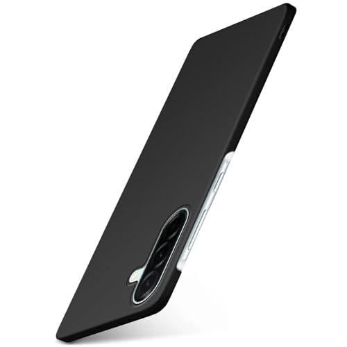 moex Alpha Coque de protection pour Samsung Galaxy A57 5G - Ultra fine - Avec protection de l'appareil photo surélevée - Coque arrière - Minimaliste - Noir mat