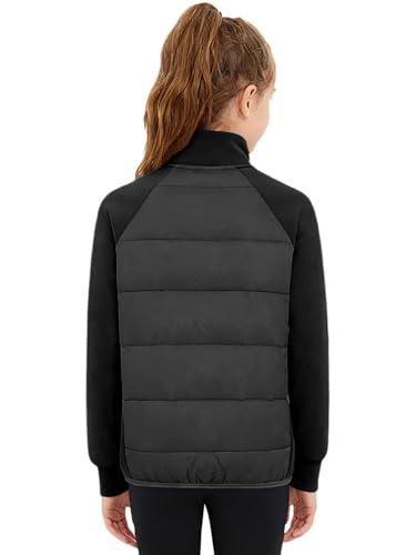 Image of Kids Girls Full Zip Sweatshirt Velvet Fleece Warm Jackets For Autumn Winter Camping Outdoors