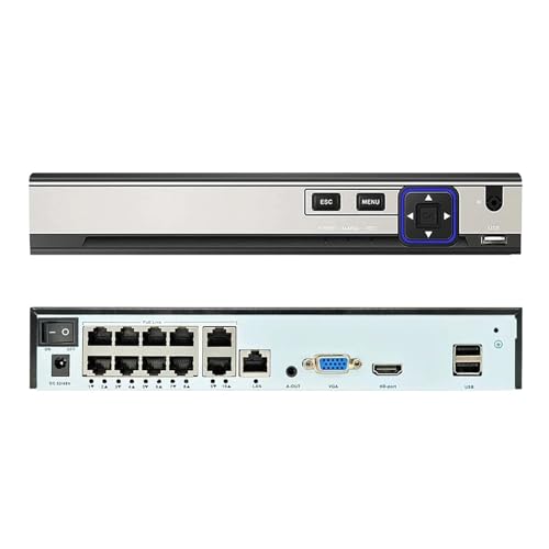 8CH/4CH 8MP H.265 PoE Video Recorder(1T,4CH)
