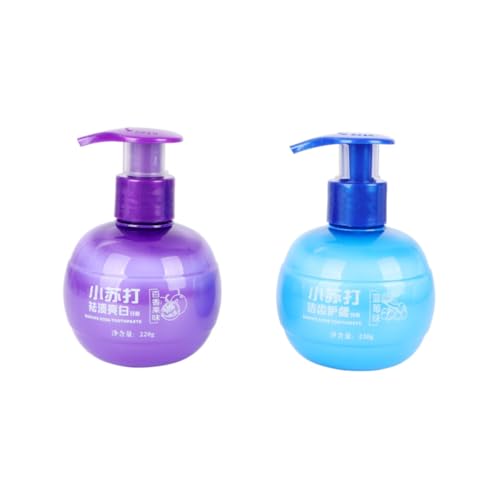 ARTSEWPLY 2 Soda Toothpaste Bathroom Soap Dispenser Black Soap Dispenser Bathroom Tooth Gems Toothpaste Purple Gel Gum Bee Hive Hand Soap Dispense Toothpaste Toothpastes Liquid Bottles