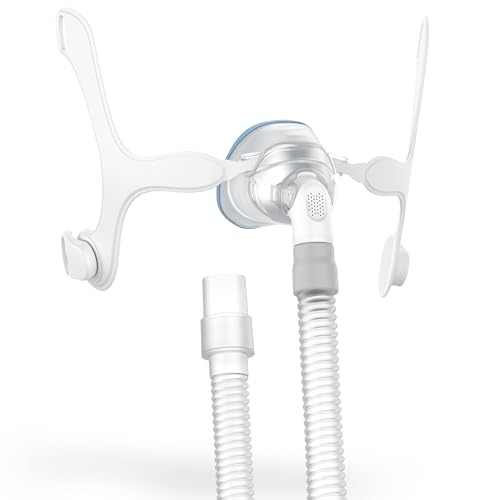 Replacement Frame Set for Airfit N20 & for Airtouch N20, Includes Fabric Nasal Cushion & Quick-Release Tube - IBEET Nasal Supplies for N20 Mask Large