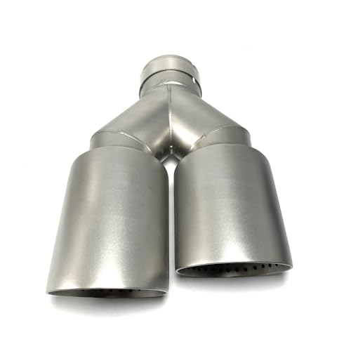 Système d'Échappement Voiture Inox Double Embout Finition Miroir pour Golf MK7