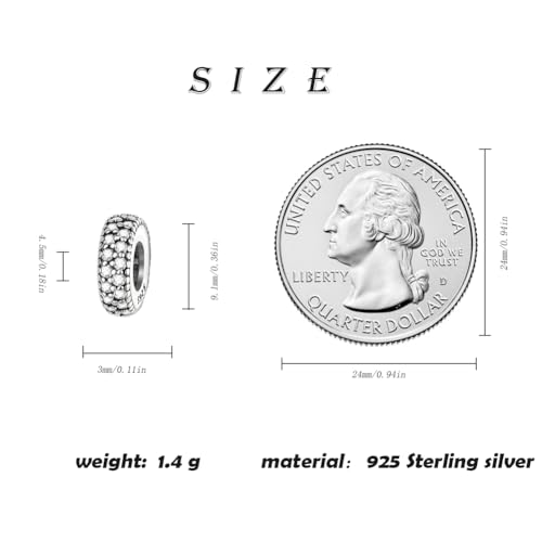 Image of ARTCHARM Clasp Love Safety Chain Charm - Authentic 925 Sterling Silver Heart Beads - Fit European Style Bracelet