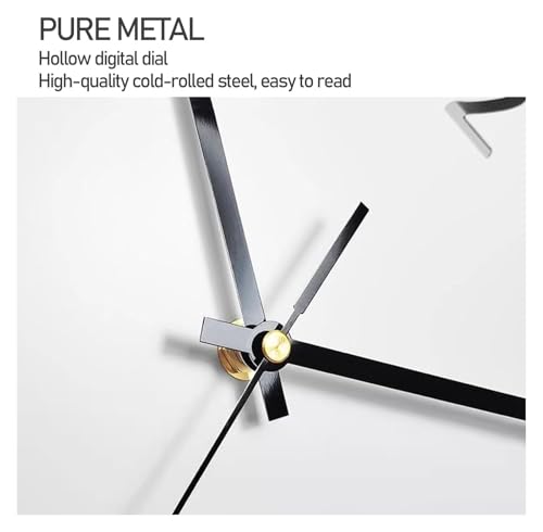 Horloge murale 3D LED avec affichage d'angle lisible de nuit sans reflets - 4