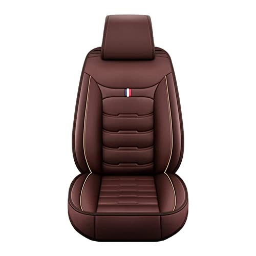 ARJERS Housse de Siege Voiture Universelle pour Ford Escort '91/ Escort 93 / Escort 95 / Orion '91 1990-2000,5 SièGes Ensemble Complet Couvre-SièGe Interieu Accessoire,W-Standardset-Coffee 1 Seat