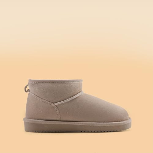 DREAM PAIRS DREAM PAIRS Women's Winter Boots - Classic Comfort,Size 8,Sand,SDSB25033W