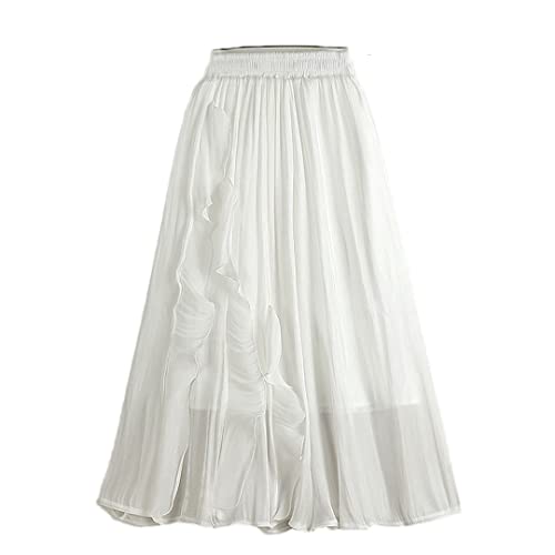 Jupe en tulle à volants blanche pour sublimer toutes les silhouettes
