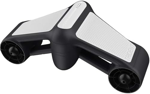 G GENEINNO S1 Underwater Sea Scooter Dual Motors 2-Speed Battery Changeable Water Sports Swimming Pool Diving Snorkeling with Camera Mount, Dive Up to164 ft, 4 mph, 45 mins Running time, Silver