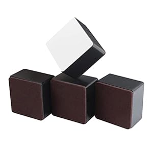 RCHYFEED 2” Möbelerhöhung 5 cm aus Karbonstahl, Selbstklebend Betterhöher Betterhöhung, 8cm Breit,Möbelerhöher Tischerhöher Sofaerhöher Eckig Rund, Fügt 50 mm Höhe zu Möbelfüße, 3,15” im Durchmesser