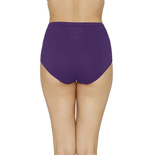 Image of Amante Solid High Rise Full Coverage Full Brief Panties (Pack of 3)