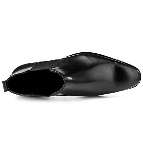Homme Bottes Chelsea Véritable Poli Cuir Veau Habillé Chaussures Avec