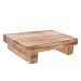 DECHOUS Elderly Footstool Collapsible Step Stools for Adults Portable Foot Stool Toilet Foot Stool Small Footstools Bedside Step Stool Wooden Step Stool Light Brown Step Stool Wood Poo