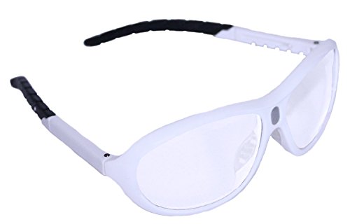 Python Prescription Adaptable Racquetball (Squash) Eye Protection, (Eyewear, Goggle, Eyeguard) - White - Thumbnail 2