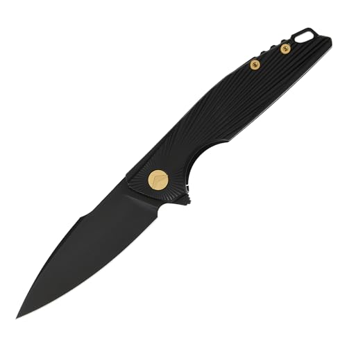 FerraMonster M390 Stahl Klapp-Jagdmesser Schwarz