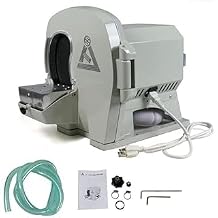 Model Trimmer, Dental Wet Model Trimmer with Abrasive Diamond Disc Wheel Lab Equipment, Abrasive Diamond Disc Wheel Gypsum Dressin Machine High Torque Enlarged Windows Adjustable Angle