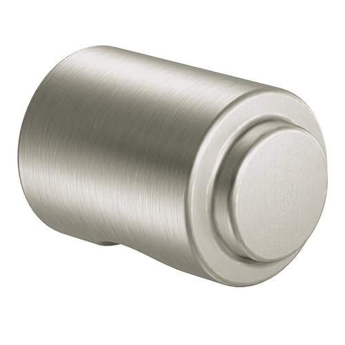 Moen Iso Brushed Nickel 0.86" Diameter Brass Modern Drawer Knob, DN0705BN