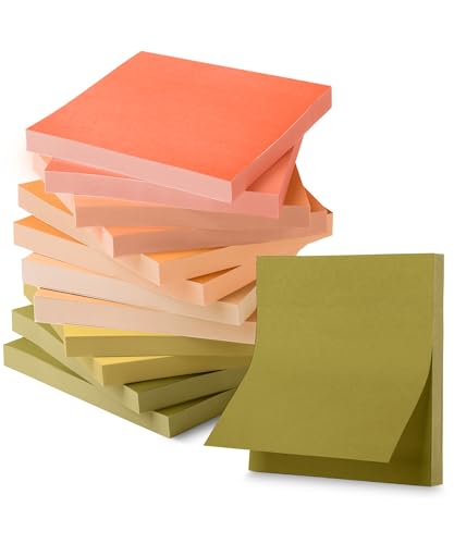 Fall color sticky notes