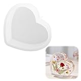 JYYWTSI Silikonformen Gie&szlig;formen Herz Gro&szlig;, 17x4.5 cm Epoxidharz Formen Herz, Brautstrau&szlig; Konservieren Resin Formen, Gro&szlig;e Silikon Herzform Gie&szlig;form f&uuml;r Buchst&uuml;tzen, Untersetzer, Kunstharz, Dekoration