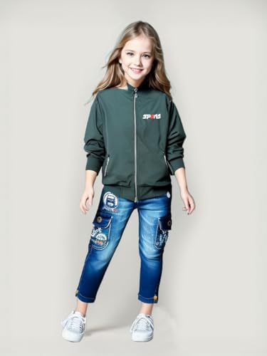 Image of HRKK Kids Windcheaters Solid Polyester Blend Jackets for Boys and Girls |