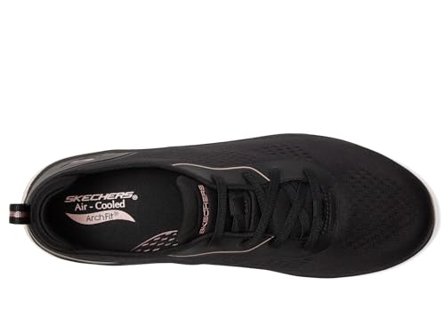 Skechers Skechers, Womens, On-the-go Arch Fit Inspire Sneaker, Black/Rose Gold, 8, B - Medium