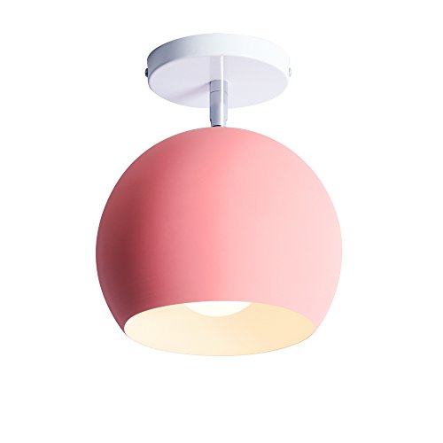 Lámpara de techo rosa E27 ideal para mesas de restaurante 2