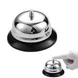 Cloche de table en acier inoxydable - En métal argenté - Avec dessous antidérapant - Convi...