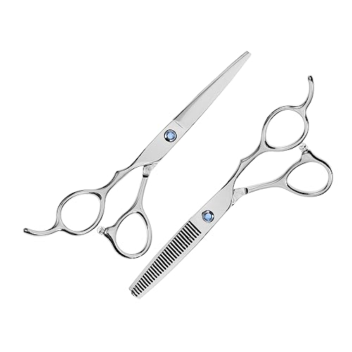 NOLITOY 2 Piezas Tijeras para zurdos herramienta para recortar el cabello herramientas para cortar el cabello scissors Tijeras para cortar pelo zurdo Tijeras de pelo de zurdo