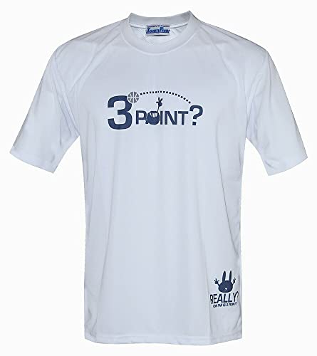 [チームファイブ] ブラックボール バスケットボール メンズ リミテッド昇華Tシャツ 3POINT? 2022年春夏限定モデル ATL-090-08 ホワイト L