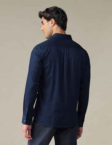 Image of U.S. Polo ASSN. Solid Tailored Fit Cotton Shirts for Men - 100% Cotton, Full Sleeve Mens Casual Shirts