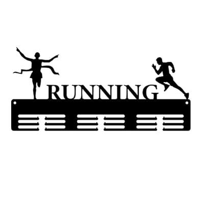 Metal Marathon Medal Hanger Display 11.81in Wall Mounted Race Bib Boards Holder Easy To Install for Runners Holidays Birthdays Gift