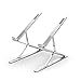 Price comparison product image ACZZ Laptop Stand, Portable Laptop Stand, Double layer foldable Adjustable Eye-Level Ergonomic Design,Perfect Designed For 11-17 inches Laptop-Silver