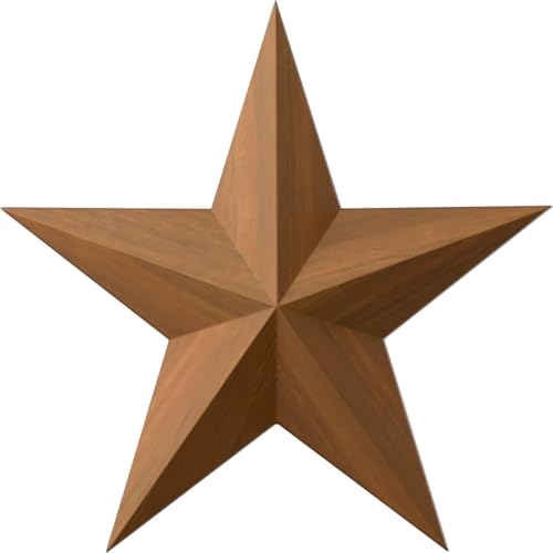 Ekena Millwork ROS02X02GLCH Galveston Star Rosette, 2 3/4"W x 2 3/4"H x 1/2"P, Cherry