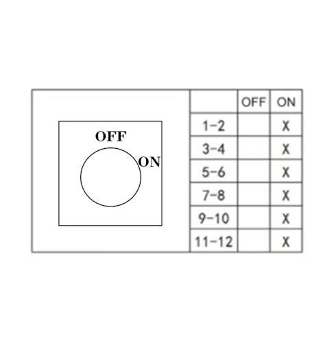 Commutateur rotatif LW26 interrupteur came 2 positions ON-OFF 25A - 2