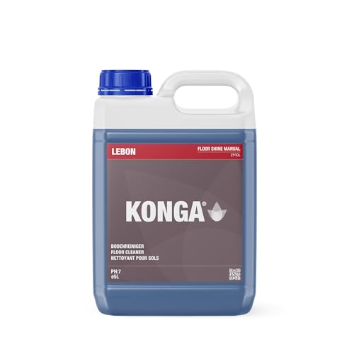 Konga Floor Shine - Limpiador de suelos de mármol y baldosas. Ideal para limpiar baldosas de cerámica, granito, mármol, piedra o porcelana. Concentrado sin enjuagar. (5 L)
