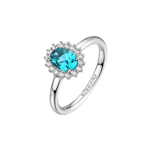 Bague argent 925 Brosway Fancy aqua green pour sublimer vos soirées