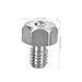 JECOMPRIS High-Strength Stainless Steel Ball Head Bolt for Industrial Use Low-Friction Roller Screw Adjustability and Hexagonal Structure for Versatile Mechanical Applications