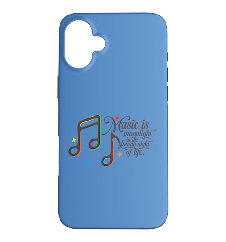 Music Is Moonlight In The Gloomy Night Of Life ���g�� �X�}�z�P�[�X iPhone 16 Plus �p