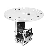 BRK3 6-7/8' Diameter Aluminum Mirror Mount Bracket for Permanent Mount Light Beacons, Pre Drilled for Installation of Many Popular Warning Light Beacons