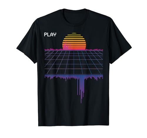 outrun synthwave vaporwave aesthetic t shirt