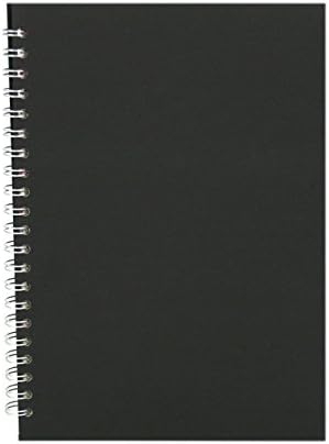 A3 Pink Pig Eco Pig Sketchbook Black Covers - White Paper
