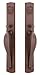 Emtek 453919 Creston Sandcast Bronze Single Cylinder Grip By Grip Handleset
