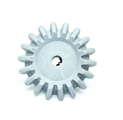 Image of INVENTO 4pcs 3D Printed Plastic Bevel Gear 18 Teeth (48mm dia), 10mm Width, 5mm hole, 2.5 Module for DIY Projects